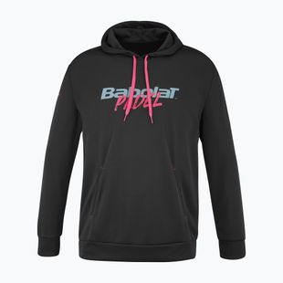 Hanorac de tenis pentru bărbați Babolat Padel Hood Sweat black/black