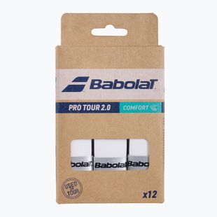 Babolat Pro Tour 2.0 folie pentru racheta de tenis 12 buc alb