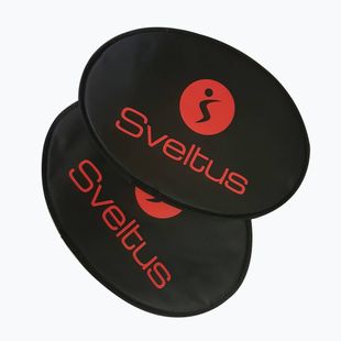 Discuri de alunecare pentru exerciții Sveltus Gliding Disc 2 buc. negre 0803