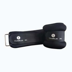 Greutăți pentru gleznă și încheietura mâinii 2 kg 2 buc. Sveltus Weighted Cuff negru 0944