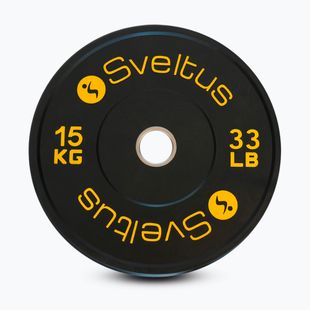 Disc bumper olimpic Sveltus Training Olympic Disc 15 kg black