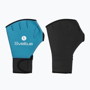 Mănuși de aquafitness Sveltus 1840 Aqua black/blue
