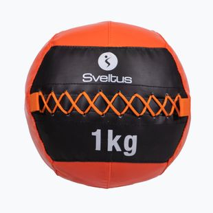 Minge medicinală Sveltus Wall Ball 1 kg black/red