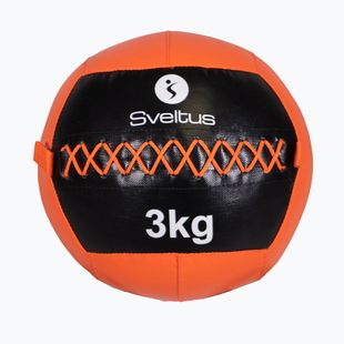 Minge medicinală Sveltus Wall Ball 3 kg black/red