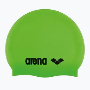 Cască de înot pentru copii arena Classic Silicone Jr acid lime/black