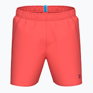 Șort de baie pentru bărbați arena Fundamentals Boxer R calypso coral/dark purple