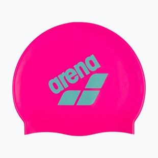 Cască de înot arena Big Logo shocking pink/water