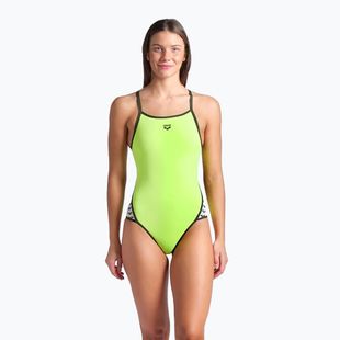 Costum de baie dintr-o piesă pentru femei  arena Icons Super Fly Back Solid artic lime/dark sage