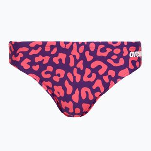 Slip de înot pentru bărbați arena Printed Swim Briefs fuchsia multi