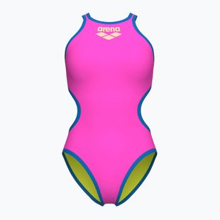 Costum de baie întreg pentru femei arena One Biglogo One Piece shocking pink/blue river