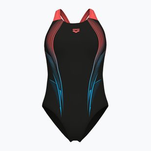Costum de baie întreg pentru femei arena Blast V Back black/calypso coral