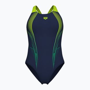 Costum de baie întreg pentru femei arena Blast V Back navy/artic lime