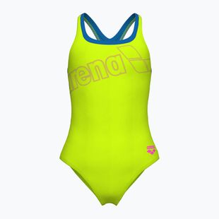 Costum de baie întreg pentru femei arena Logo Swim Pro artic lime/blue china
