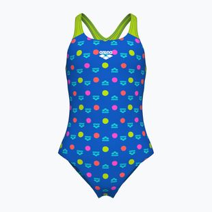 Costum de baie întreg pentru copii arena Multiple Dot Swim Pro Back multi blue/artic lime
