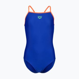 Costum de baie întreg pentru copii arena Light Drop Solid neon blue/team orange/team orange