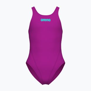 Costum de baie întreg pentru copii Arena Team Swim Tech Solid very fuchsia/water