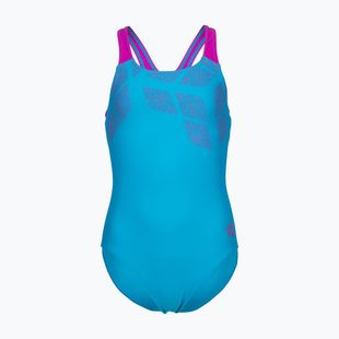 Costum de baie întreg pentru copii arena Kikko Swim Pro Back turquoise/very fuchsia