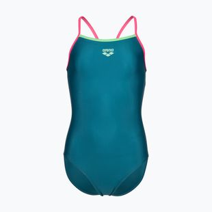 Costum de baie întreg pentru copii arena Light Drop Solid deep teel/shocking pink/verbena
