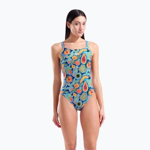 Costum de baie întreg pentru femei arena Fruits Lace Plus Back multi/turquoise / multi