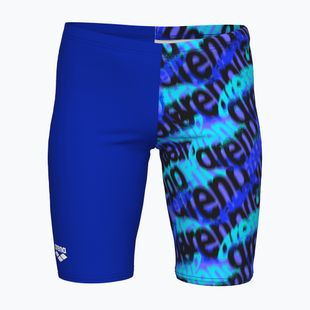 Jammer-uri de baie pentru copii arena Crowded Swim Jammer neon blue/neon blue multi