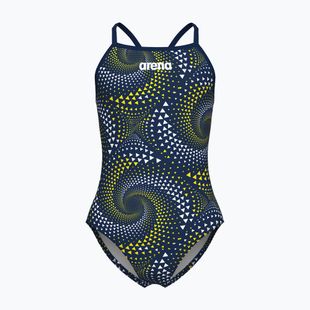 Costum de baie întreg pentru copii arena Fireflow Lightdrop Back navy/team navy yellow