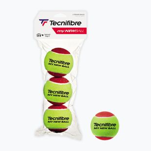 Mingi de tenis pentru copii Tecnifibre My New Ball 3 buc. red