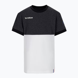 Tecnifibre Stretch tricou de tenis alb și negru pentru copii 22F1ST F1