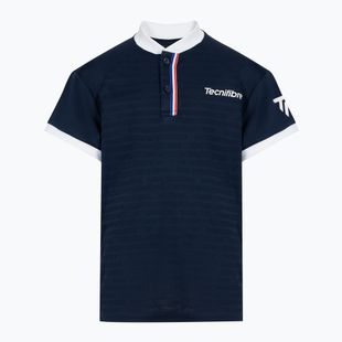 Tricou de tenis pentru copii Tecnifibre Polo albastru 22F3PO F3