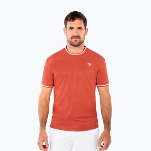 Tricou de tenis pentru bărbați Tecnifibre Team Tech terracotta