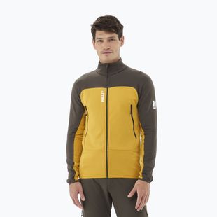 Bluză pentru bărbați Millet Fusion Grid safran/deep jungle