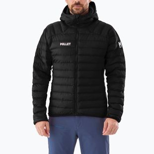 Geacă căptușită pentru bărbați Millet Fitz Roy Warm Hoodie black