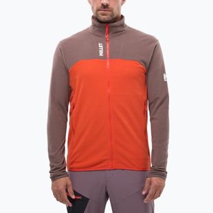 Bluză fleece pentru bărbați Millet Ubic Lightgrid pepper/paprika