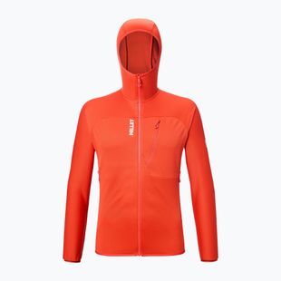 Bluză de trekking pentru bărbați Millet Lokka Hoodie III paprika