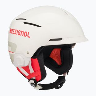 Cască de schi Rossignol Hero Slalom Impacts + Chinguard alb