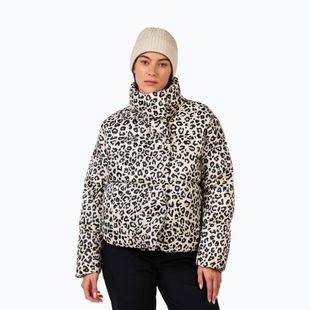 Geacă cu puf pentru femei Rossignol Aretu Allover Down nature wild leopard print