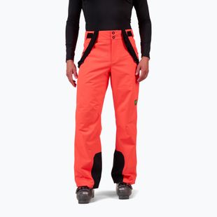 Pantaloni de schi pentru bărbați Rossignol Hero Insulated neon red