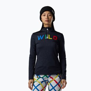Bluză termoactivă pentru femei Rossignol JCC Quarter Zip First Layer black