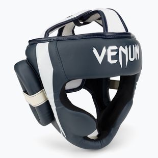 Cască de box Venum Elite alb/albastru marin