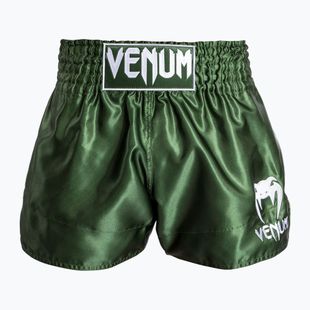 Pantaloni scurți de antrenament pentru bărbați Venum Classic Muay Thai khaki/white