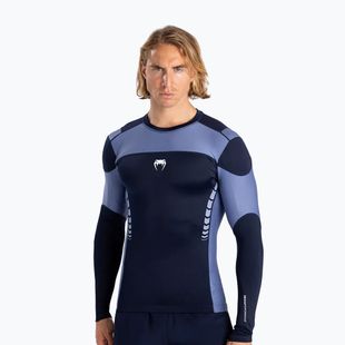 Longsleeve de antrenament pentru bărbați Venum Tempest Rashguard navy blue/blue