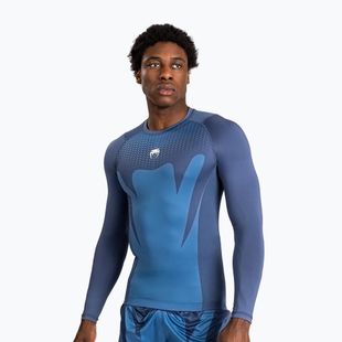 Longsleeve de antrenament pentru bărbați Venum Attack Rashguard navy blue