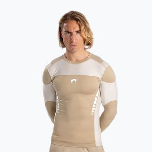 Longsleeve de antrenament pentru bărbați Venum Tempest Rashguard beige/sand
