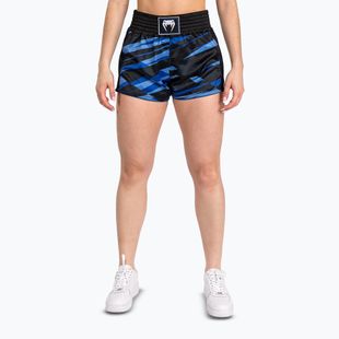 Pantaloni scurți de antrenament pentru femei  Venum Abyss Muay Thai shadow blue