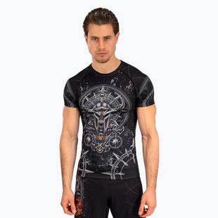 Rashguard pentru bărbați Venum Gladiator 5.0 Men'S Short Sleeve Rashguard black/silver