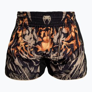 Pantaloni scurți de antrenament pentru bărbați Venum Tiger Muay Thai Shorts black/neon orange