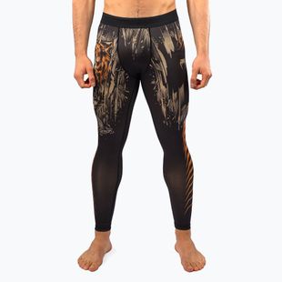 Colanți de antrenament pentru bărbați Venum Tiger Men's Spats black/neon orange