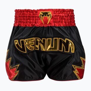 Pantaloni scurți de antrenament pentru bărbați Venum Inferno Muay Thai black/gold/red