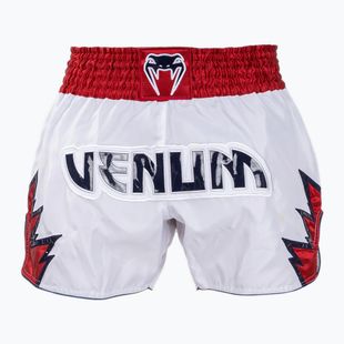 Pantaloni scurți de antrenament pentru bărbați Venum Inferno Muay Thai white/red