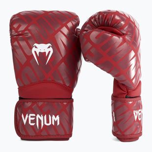 Mănuși de box pentru copii Venum Contender 1.5 XT Kids white/burgundy