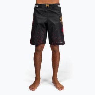Pantaloni scurți de antrenament pentru bărbați Venum X Tekken 8 - Marshall Law Fight Shorts black/red/gold